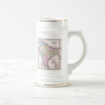 Vintage Map of India (1855) Coffee Mugs