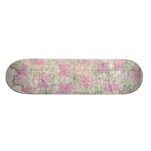 Vintage Map of Indiana (1864) Custom Skateboard