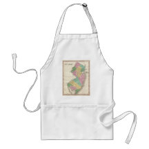 Vintage Map of New Jersey (1827) Aprons