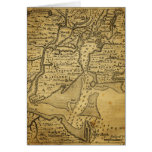 Vintage Map of New York Greeting Cards