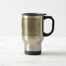 Vintage Map of Paris (1920) Coffee Mug