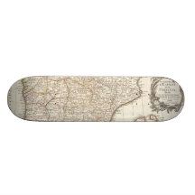 Vintage Map of Spain (1775) Skate Board Deck
