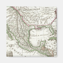 Vintage Map of Texas and Mexico Territories (1810) Refrigerator Magnet