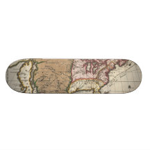 Vintage Map of The Americas (1698) Skate Board Deck