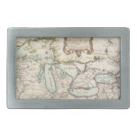 Vintage Map of The Great Lakes (1755) Rectangular Belt Buckle
