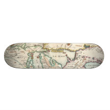 Vintage Map of The Great Lakes (1755) Skate Board Deck