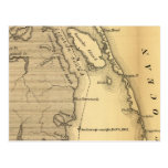 Vintage Map of The Outer Banks (1862) Postcard