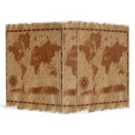 Vintage Map of the World Avery Binder