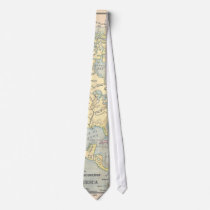 Vintage Map Tie