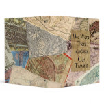 Vintage Maps Travel Album Binder
