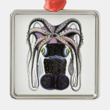 Vintage Marine Life Animal, Giant Octopus or Squid Ornament