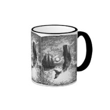 Vintage Marine Life Mammal, Sperm Whale Breaching Mugs