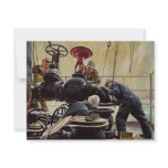 Vintage Maritime Maintenance Personalized Invitations