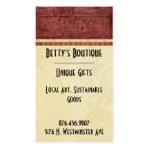 Vintage Maroon Velvet Business Cards