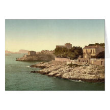 Vintage Marseilles, France - Greeting Card