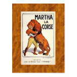 Vintage Martha La Corse Lion Tamer Postcard