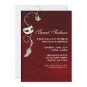Vintage Masquerade Sweet Sixteen Birthday invitations