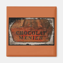 Vintage Menier Chocolate Crate Magnet