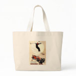 Vintage Mercedes Benz Ski Ad Tote Bag