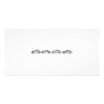 Vintage Mercedes Models Custom Photo Card