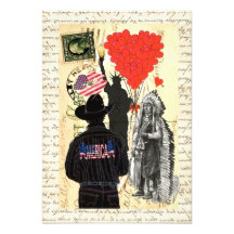 Vintage Merica Custom Invitations