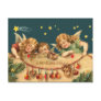 Vintage Merry Christmas Angels Postcard