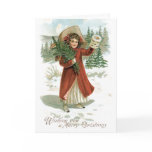 Vintage Merry Christmas Card