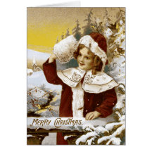 Vintage Merry Christmas Card