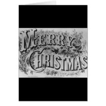 Vintage "Merry Christmas" circa 1876 Greeting Cards