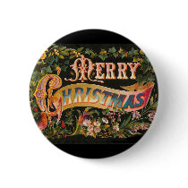 Vintage Merry Christmas Flower Design