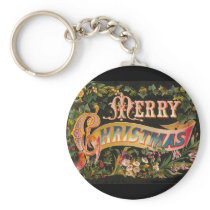 Vintage Merry Christmas Flower Design