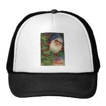 Vintage Merry Christmas Mesh Hats