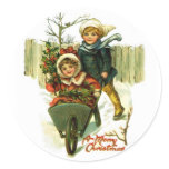 Vintage Merry Christmas Stickers