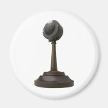 Vintage Microphone Refrigerator Magnet