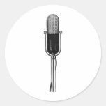 Vintage Microphone Sticker