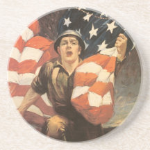 Vintage Military Coaster