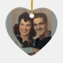 Vintage Military Wedding Ornament