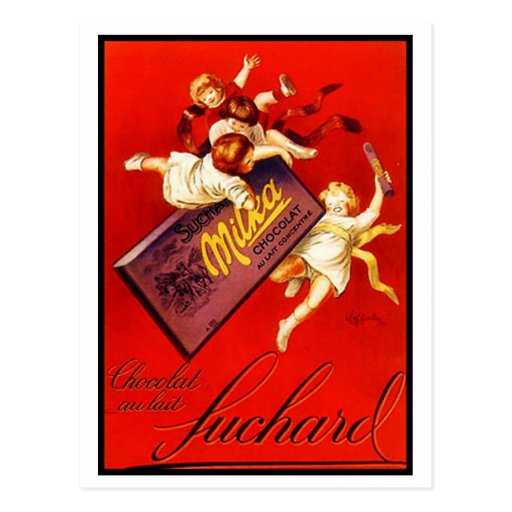 Vintage Milka Chocolate Ad Postcards