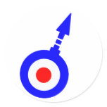 Vintage Mod target with Degree Arrow stickers