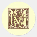 Vintage Monogram M Sticker