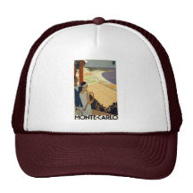 Vintage Monte Carlo Monaco Travel Mesh Hats