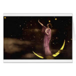 Vintage *Moon Goddess Beauty* Greeting Card