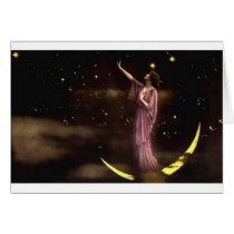 Vintage *Moon Goddess Beauty* Greeting Card