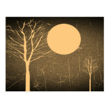 Vintage Moon night postcards