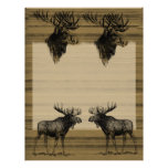 Vintage Moose Customized Letterhead