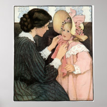 Vintage Mother and Child; Jessie Willcox Smith Print