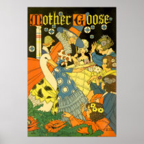 Vintage Mother Goose Reading Books to Children