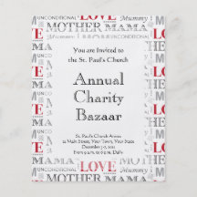 Vintage Mother's Love Mother's Day or Birthday Custom Flyer