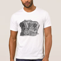VINTAGE MOTORCYCLE ENGINE T-SHIRTS.