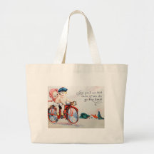 Vintage Motorcycle Kids Canvas Bags
